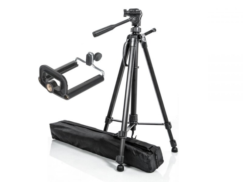 Штатив для фотокамеры Tripod 146 см, с футляром и держателем для телефона ST-520 (foto_04100)