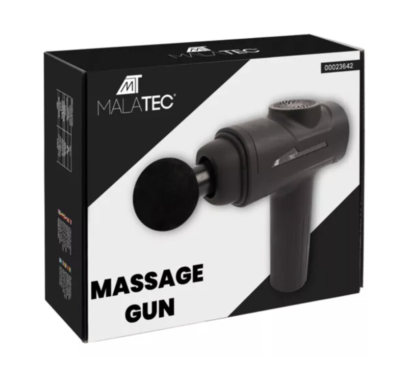 Muscle massage gun Malatec with 8 head attachments