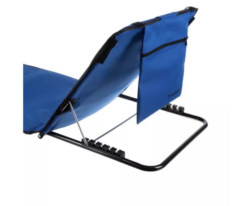 Beach mat with backrest + pillow, blue