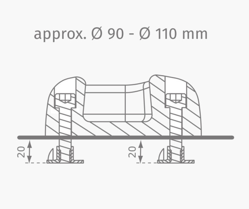 Ronimiskivid KBT Ø115-130 mm mitmevärvilised, 5 tk.