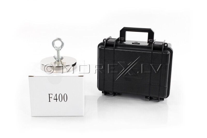 Black Magnet F400 Fishing Magnet 400 kg with case BOX400