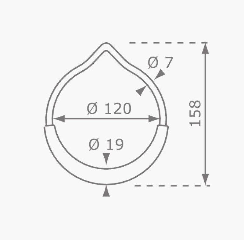 Металлические спортивные кольца КВТ Ø120 mm