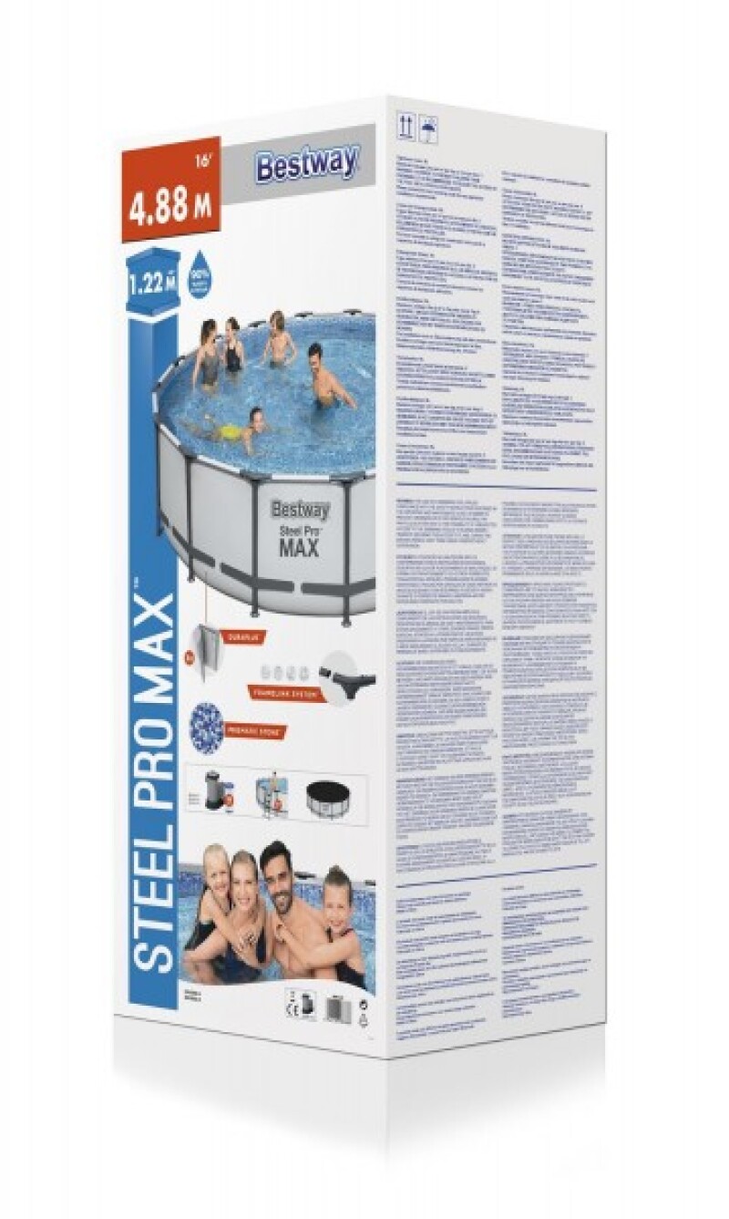 Frame pool Bestway Steel Pro Max Set 549х122 cm, with filter pump and accessories (56462)