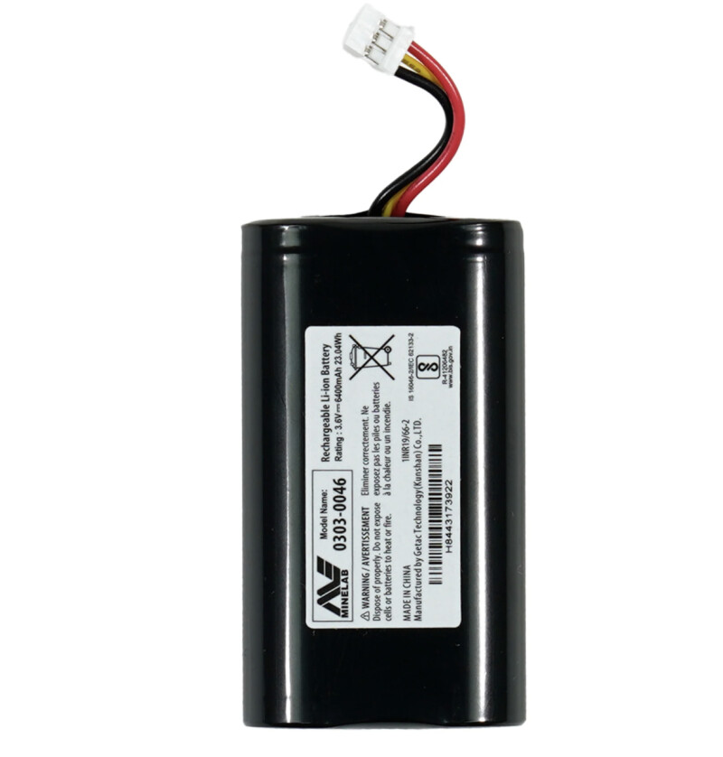 Minelab Li-Ion Rechargeable Battery Pack For Manticore (3011-0486)