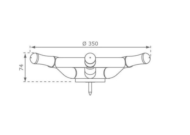 Rooliratas Paat KW, Ø350 mm, punane