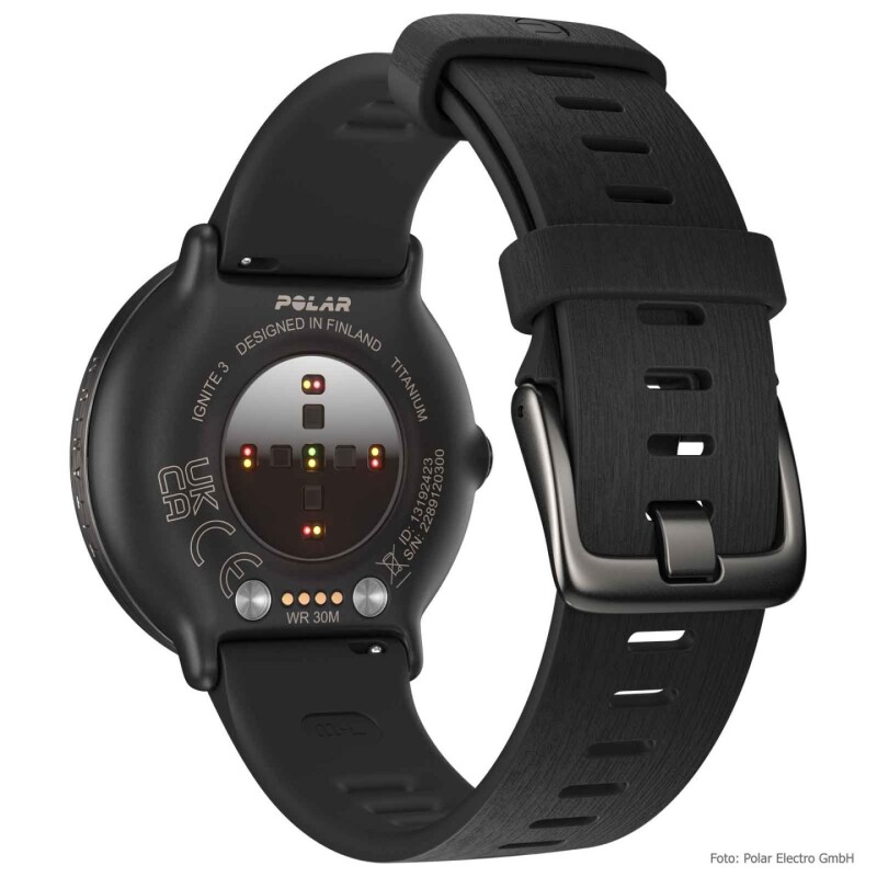 Spordikell POLAR IGNITE 3 TITANIUM BLACK, S-L