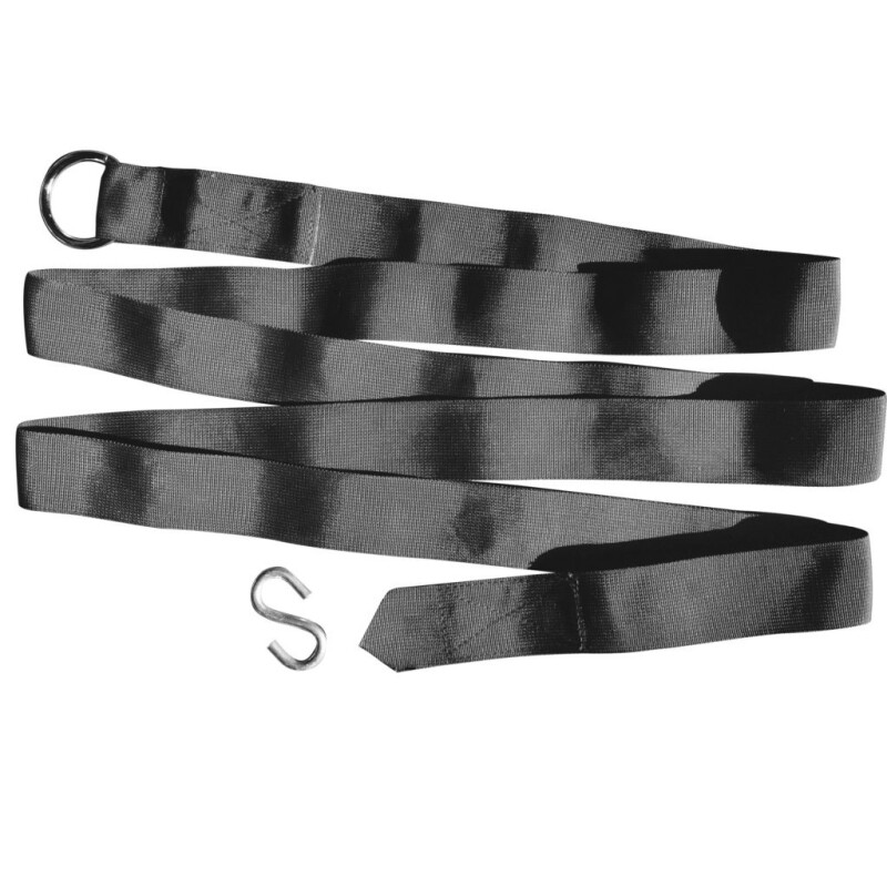 Set of 2 straps for attaching a hammock, 3 m, black