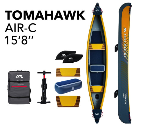 3-местный надувной каяк Aqua Marina Tomahawk 478x88 см AIR-C