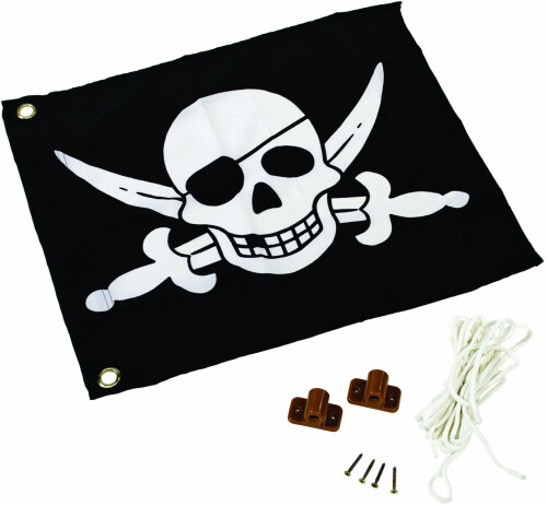 Kids pirate flag (hoisting system) КВТ, 55x45 cm