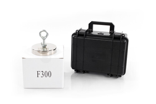 Otsingumagnet 300kg Black Magnet F300 with case BOX400