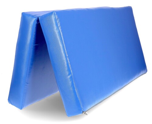 Folding sports mat 100x100 cm, sinine