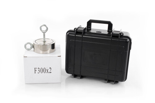 Otsingumagnet F300X2 Black Magnet 2x300 kg with case BOX600