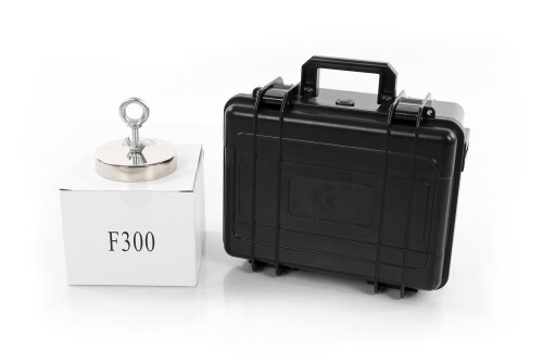 Otsingumagnet 300kg Black Magnet F300 with case BOX600