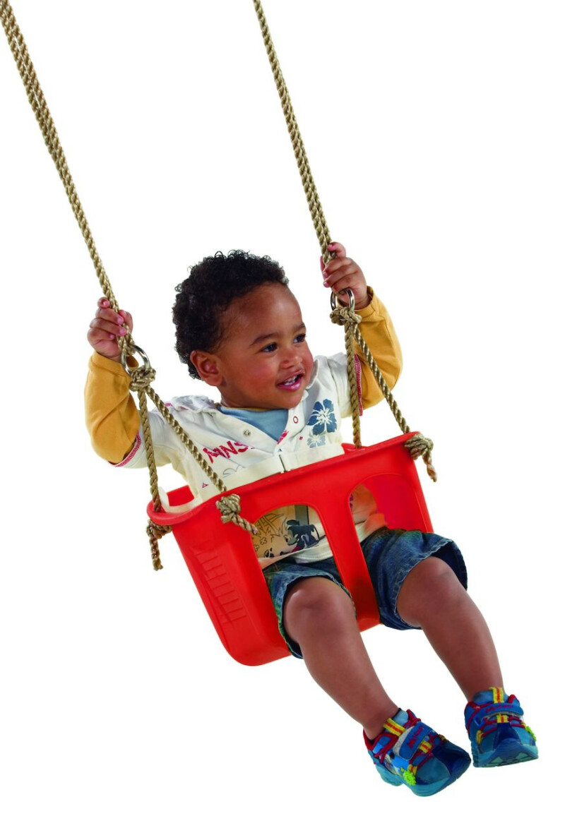 Toddler safety bar swing, 12-24 m, КВТ, red